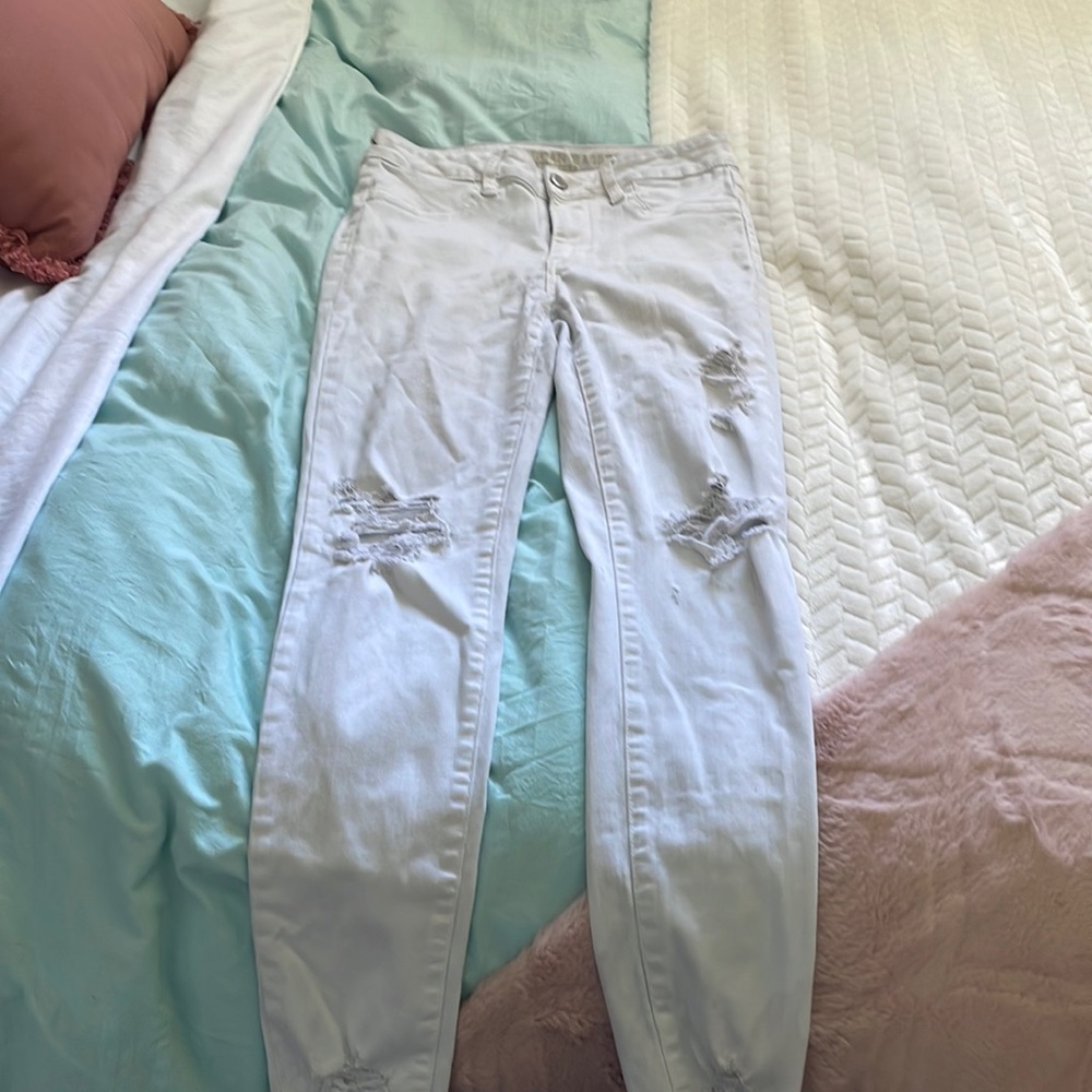 White jean,American eagle.